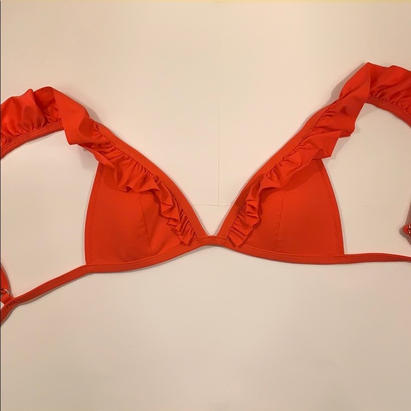 H&M Red Ruffle Bikini Top - Picture 1 of 3